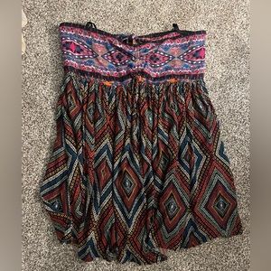 Strapless free people romper
